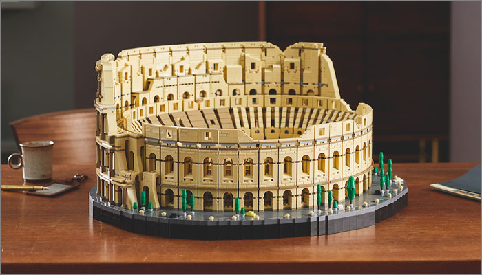 the 9,036-piece roman colosseum kit is LEGO's largest to date