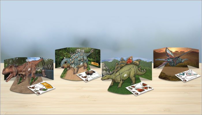 The Marketing Store Debuts Paper Construction Toys For Jurassic World Camp Cretaceous Happy Meal Campaign Mojo Nation