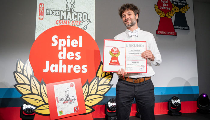 Johannes Sich, MicroMacro: Crime City,Spiel des Jahres 2021