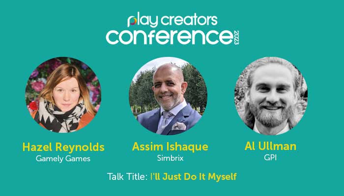 Play Creators Conference, Play Creators Festival, GPI, David Blanchard, Assim Ishaque, Simbrix, Hazel Reynolds, Gamely Games, Al Ullman, GPI